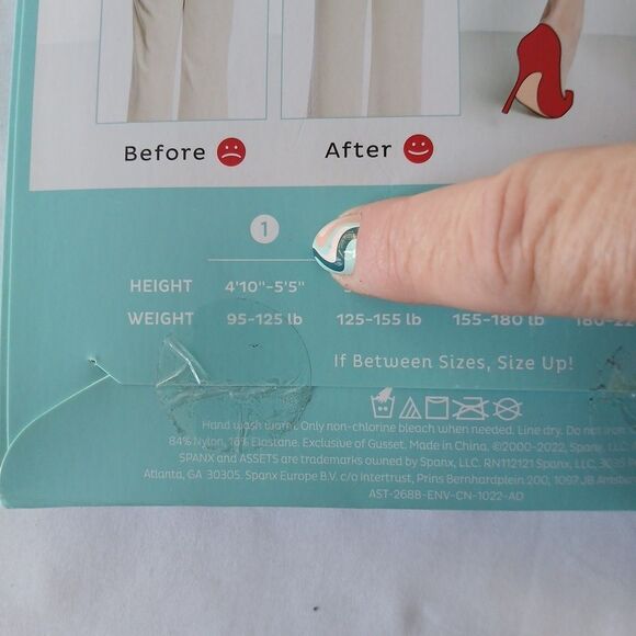 Assets by Spanx High Waist Shaping Capri in Nude Size 1 NWT Free Shipping - Picture 3 of 3